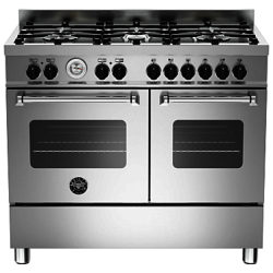 Bertazzoni Master Series Twin Dual Fuel Range Cooker Stainless Steel